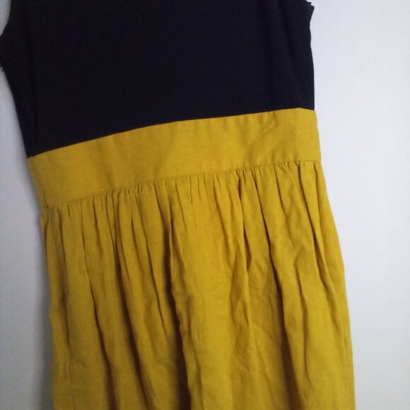 Tiana B Dress Women 4 Sleeveless Accent Collar Gold Black - Picture 14 of 16